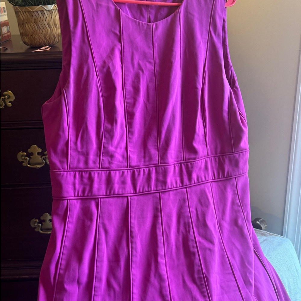 Badgley Mischka Fuchsia Pink Magenta Sleeveless Dress